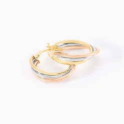 Histoire d'Or Créoles Tanya Or Tricolore