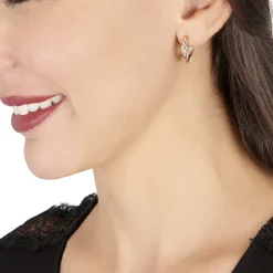 Hot Histoire d'Or Créoles Tanya Or Tricolore