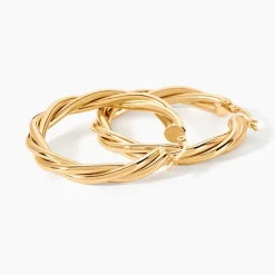 Histoire d'Or Créoles Tegan Or Jaune* Boucles D'Oreilles|Boucles D'Oreilles Créoles