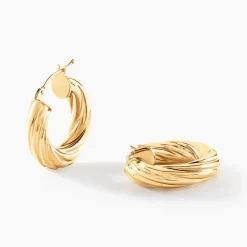 Hot Histoire d'Or Créoles Thiago Or Jaune