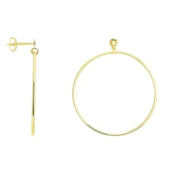 Online Histoire d'Or Créoles Tia Geometrique Or Jaune