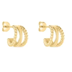 Online Histoire d'Or Créoles Timmy Plaqué Or Jaune