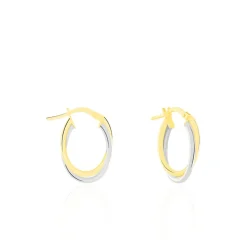 Hot Histoire d'Or Créoles Tita Or Bicolore