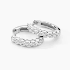 New Histoire d'Or Créoles Toula Argent Blanc