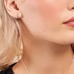 New Histoire d'Or Créoles Two Argent Blanc