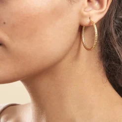 Clearance Histoire d'Or Créoles Udara Or Jaune