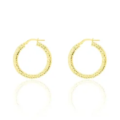 Histoire d'Or Créoles Udara Or Jaune* Boucles D'Oreilles|Boucles D'Oreilles Créoles