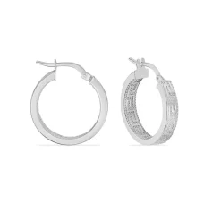 Histoire d'Or Créoles Ugenie Or Blanc* Boucles D'Oreilles|Boucles D'Oreilles Créoles