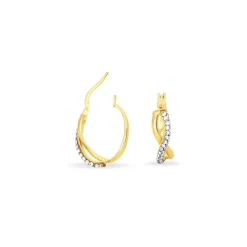 Clearance Histoire d'Or Créoles Ursella Or Jaune Strass