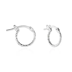Histoire d'Or Créoles Valentine Argent Blanc* Boucles D'Oreilles|Boucles D'Oreilles Fantaisie