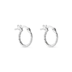 Histoire d'Or Créoles Valentine Argent Blanc* Boucles D'Oreilles|Boucles D'Oreilles Fantaisie