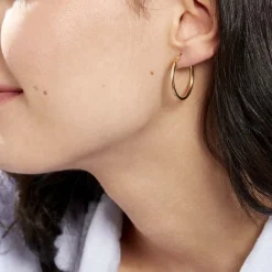 Histoire d'Or Créoles Verania Or Jaune* Boucles D'Oreilles|Boucles D'Oreilles Créoles