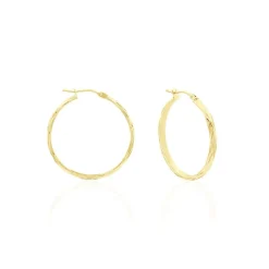 Histoire d'Or Créoles Vitali Or Jaune* Boucles D'Oreilles|Boucles D'Oreilles Créoles