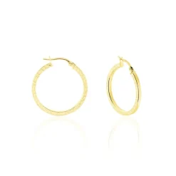 Histoire d'Or Créoles Xanthia Or Jaune* Boucles D'Oreilles|Boucles D'Oreilles Créoles