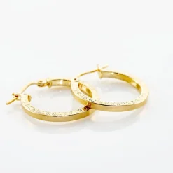 Histoire d'Or Créoles Xanthia Or Jaune* Boucles D'Oreilles|Boucles D'Oreilles Créoles