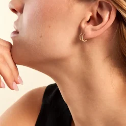 Histoire d'Or Créoles Yashmine Or Jaune* Boucles D'Oreilles|Boucles D'Oreilles Créoles