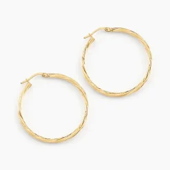 Histoire d'Or Créoles Youri Or Jaune* Boucles D'Oreilles|Boucles D'Oreilles Créoles