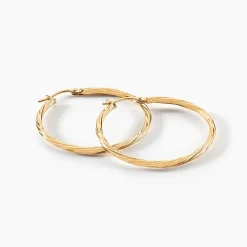 Histoire d'Or Créoles Youri Or Jaune* Boucles D'Oreilles|Boucles D'Oreilles Créoles