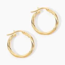 Histoire d'Or Créoles Youri Or Jaune* Boucles D'Oreilles|Boucles D'Oreilles Créoles