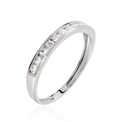 Histoire d'Or Demi Alliance Davila Or Blanc Oxyde* Bagues