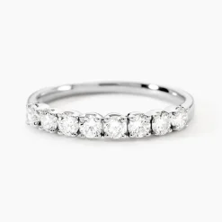 Best Histoire d'Or Demi Alliance Hera platine blanc diamant