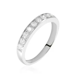 Histoire d'Or Demi Alliance Juliette Platine Blanc Diamant