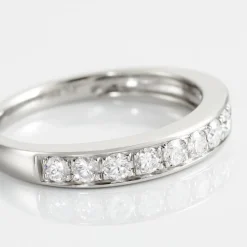 Histoire d'Or Demi Alliance Juliette Platine Blanc Diamant