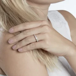 Outlet Histoire d'Or Demi Alliance Juliette Platine Blanc Diamant