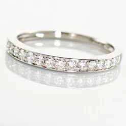 Histoire d'Or Demi Alliance Juliette Platine Blanc Diamant* Bagues