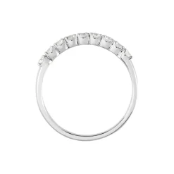 New Histoire d'Or Demi-alliance Or Blanc  Eloisa Diamant Synthetique