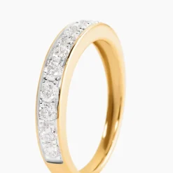 Histoire d'Or Demi-alliance Or Jaune Valentine Diamants Synthetique* Bagues|Alliances