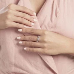 Histoire d'Or Duo De Bagues Roseli Argent Blanc Oxyde De Zirconium