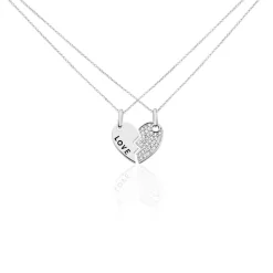 Histoire d'Or Duo De Colliers Argenc Caoimhe Oxyde* Colliers|Colliers