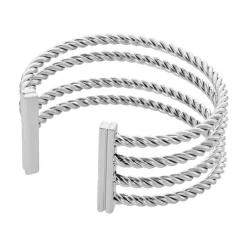 Histoire d'Or Jonc Ouvert Acier Blanc Galaad* Bracelets|Bracelets Fantaisie