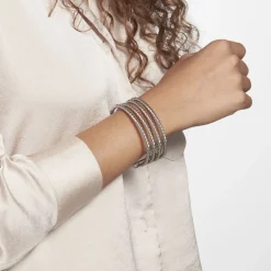 Histoire d'Or Jonc Ouvert Acier Blanc Galaad* Bracelets|Bracelets Fantaisie