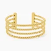 Histoire d'Or Jonc Ouvert Acier Doré Galaad* Bracelets|Bracelets Fantaisie