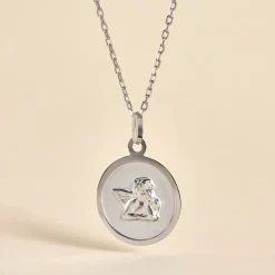 Histoire d'Or Medaille Or Blanc Hannae* Bijoux Personnalisés|Pendentifs