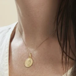 Histoire d'Or Medaille Or Jaune Vierge* Bijoux Personnalisés|Pendentifs