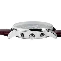 Discount ARCTIK Montre Escale Vert cadran argenté fond vert bracelet cuir de vachette marron