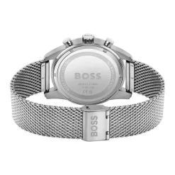 Online HUGO BOSS Montre Boss Skymaster Vert cadran argenté fond vert bracelet acier argenté
