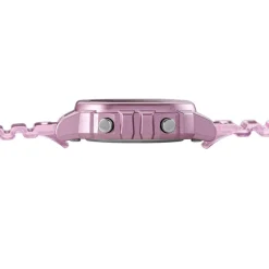 Discount CASIO COLLECTION Montre Bicolore cadran rose fond bicolore bracelet résine rose