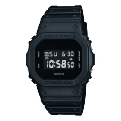 Outlet CASIO G-SHOCK Montre Black & White Noir cadran noir fond noir bracelet résine noire