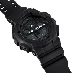 Best CASIO G-SHOCK Montre Black & White Noir cadran noir fond noir bracelet résine noire