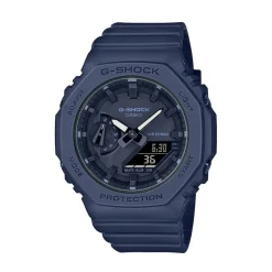 Clearance CASIO G-SHOCK Montre Classic Noir cadran bleu fond noir bracelet résine bleu