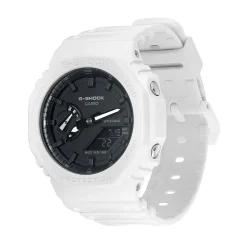 Hot CASIO G-SHOCK Montre Classic Noir cadran blanc fond noir bracelet résine blanc