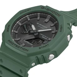 Clearance CASIO G-SHOCK Montre Noir cadran vert fond noir bracelet résine vert