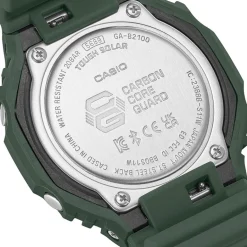Clearance CASIO G-SHOCK Montre Noir cadran vert fond noir bracelet résine vert