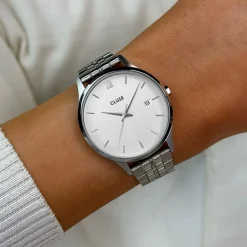 CLUSE Montre Minuit Date Argenté* Montres Petits Prix