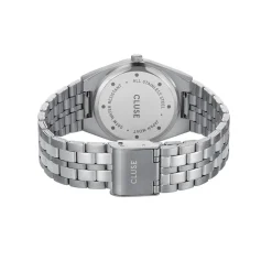 Discount CLUSE Montre Retro 70's Vert cadran argenté fond vert bracelet acier argenté