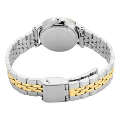 New CODHOR Montre Alix Blanc cadran bicolore doré / blanc fond blanc bracelet acier bicolore
